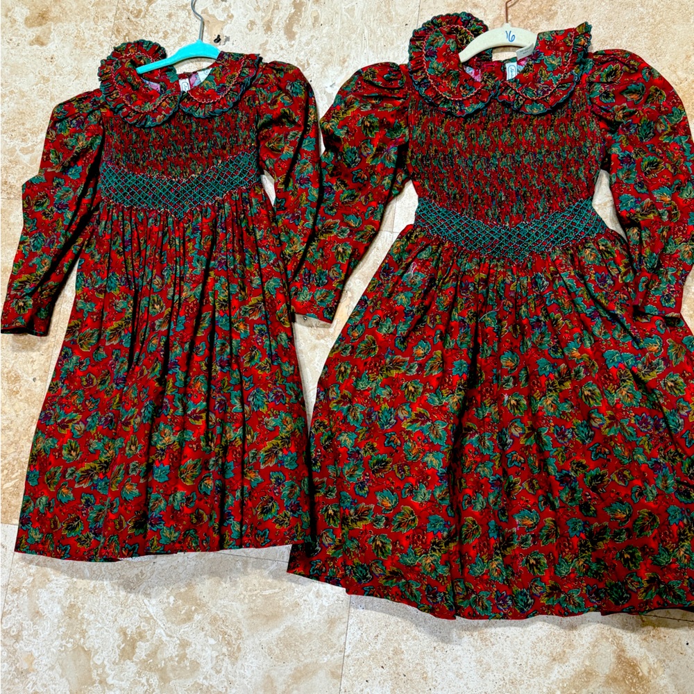 Sisters christmas dresses Isabel Garreton long sleeve holiday dress 4T and 6